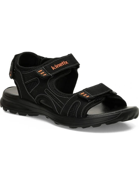 KİNETİX MENDEZ 5FX SİYAH TURUNCU CIRTLI COMFORT CASUAL SPOR SANDALET - 4
