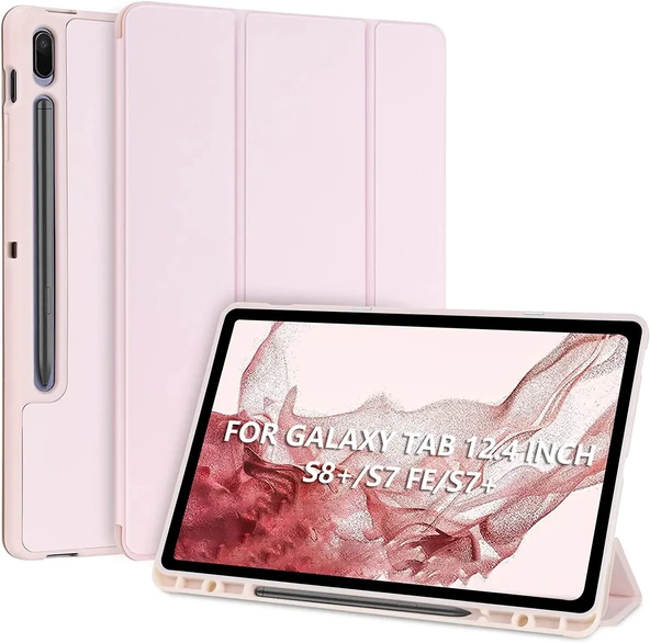 Samsung Galaxy Tab S8 Ultra 14.6" 2022 SM-X900/ X906 Kılıf Kalem Bölmeli Smart Case - 5