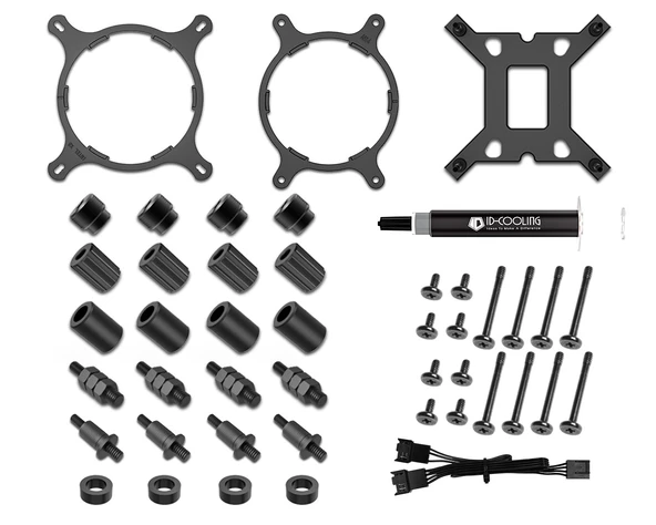 ID-COOLING ZoomFlow 240 XT SNOW 4 Pin PWM ARGB İşlemci Sıvı Soğutucu - Resim 6