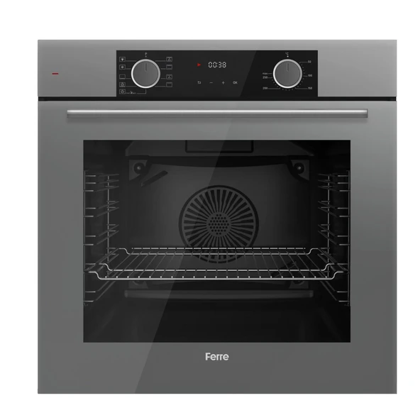 Ferre Fryart Sc serisi Wok'lu Gri 3'lü Ankastre Set ( xe63cpr-sc408-d082 ) - Resim 2