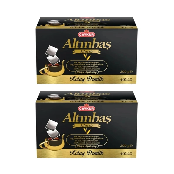 Çaykur Altınbaş Demlik Poşet 40 lı 200 gr x 2 Adet