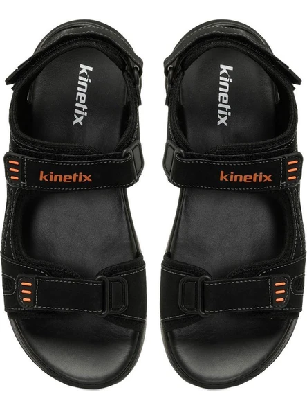 KİNETİX MENDEZ 5FX SİYAH TURUNCU CIRTLI COMFORT CASUAL SPOR SANDALET - 6