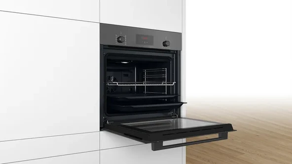 Bosch HBF512BH1T Antrasit Gri 66 lt Ankastre Fırın - 4