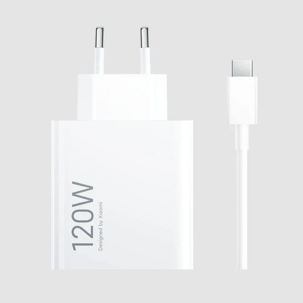 Mi 120W Hızlı Şarj Cihazı - Orijinal Güç Adaptörü, Turbo Şarj Desteği, USB-C, Tüm Cihazlarla Uyumlu