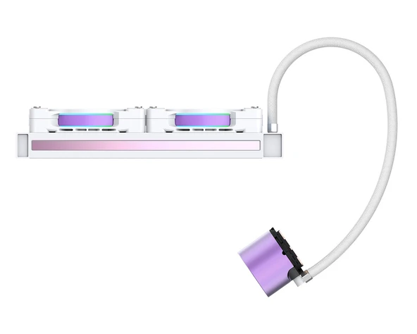 ID-COOLING PinkFlow 240 Diamond Purple 4Pin PWM 240mm Argb Pembe Sıvı İşlemci Soğutucu - Resim 6