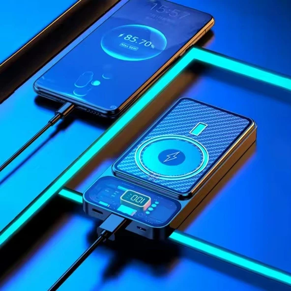 Powerbank 10000 mAh (PRO-259) - Taşınabilir Hızlı Şarj, Kompakt Tasarım, Yüksek Kapasite - 2