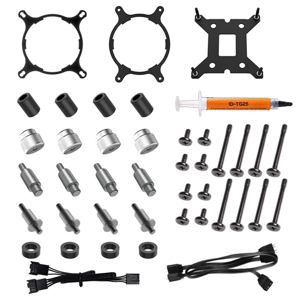 ID-COOLING PinkFlow 240 Diamond Purple 4Pin PWM 240mm Argb Pembe Sıvı İşlemci Soğutucu - Resim 8