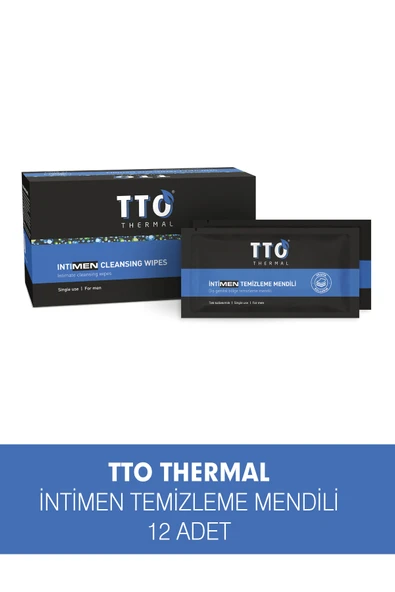 TTO THERMAL İntiMEN Temizleme Mendili 12 Adet - Resim 2