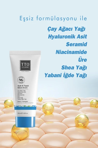 TTO CLINIC Ayak & Topuk Bakım Kremi 100 ML - Resim 2