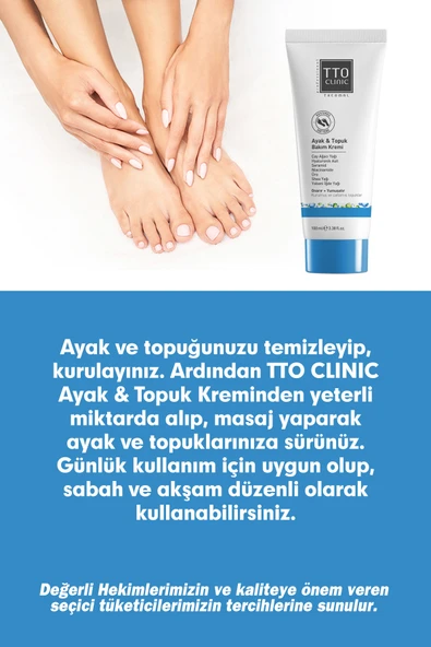 TTO CLINIC Ayak & Topuk Bakım Kremi 100 ML - Resim 4