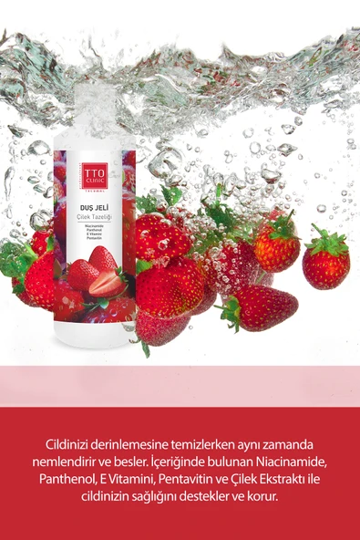 TTO CLINIC Duş Jeli - Çilek Tazeliği 500 ML - 3
