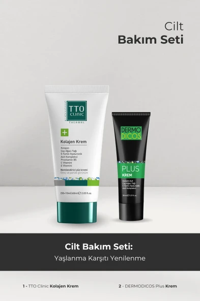 TTO Yaşlanma Karşıtı Set Dermodicos Plus Kolajen Krem
