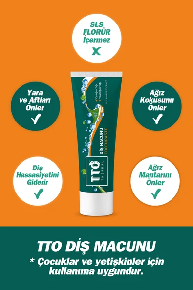 TTO DİŞ MACUNU 75 ML (FLORÜRSÜZ) - 3