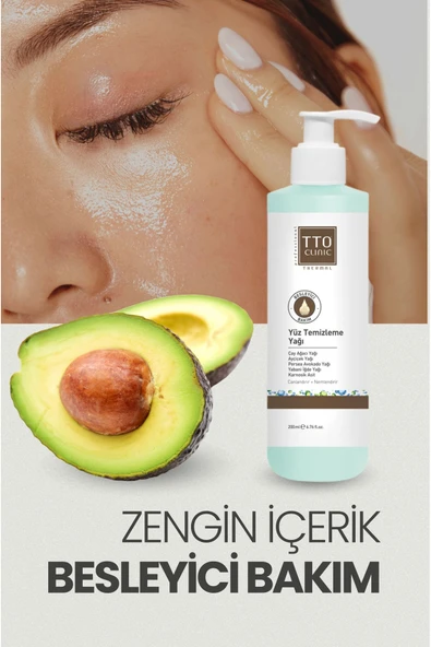 TTO CLINIC Yüz Temizleme Yağ (Çay Ağacı Yağ ve Avokado Yağ Özlü Özel Formül) - 3
