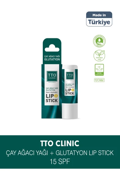 TTO CLINIC Lip Stick - Çay Ağacı Yağı & Glutatyon 15 SPF