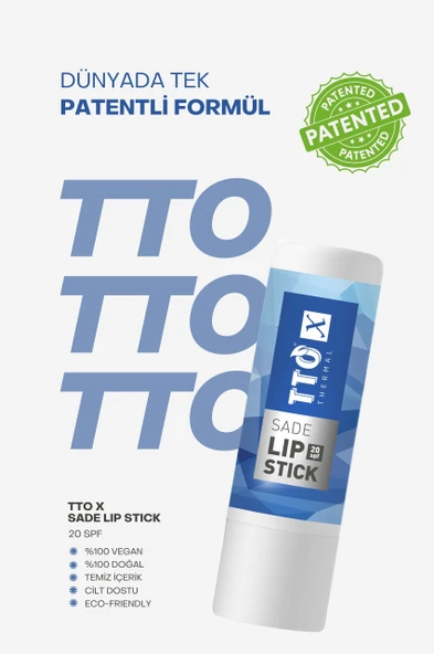 TTO X 20 SPF Korumalı Sade Lipstick - 2