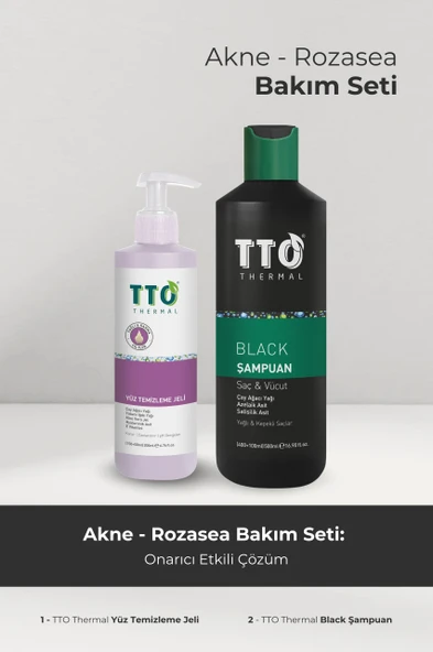 TTO Akne Rozasea Onarıcı Etkili Bakım Seti