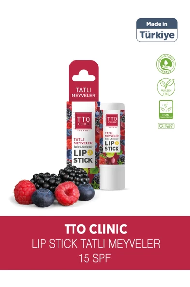 TTO CLINIC Tatlı Meyveler Lip Stick 15 SPF Korumalı