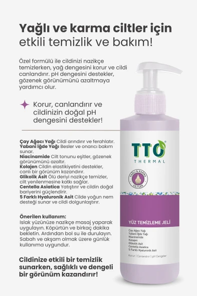 Yüz Temizleme Jeli 150 ml (ÇAY AĞACI YAĞI / TEA TREE OIL) - 5