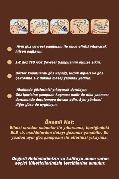 TTO GÖZ ÇEVRESİ ŞAMPUANI 100 ML - Resim 2