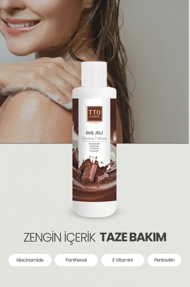 TTO Clinic Çikolata Tutkusu Duş Jeli Panthenol İle Cildinizi Onarın - 3