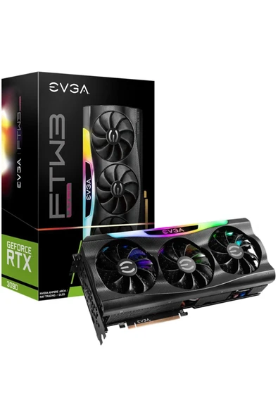 Evga RTX 3090 Ftw3 Ultra 24G-P5-3987-KR 384 Bit GDDR6X 24 GB Ekran Kartı