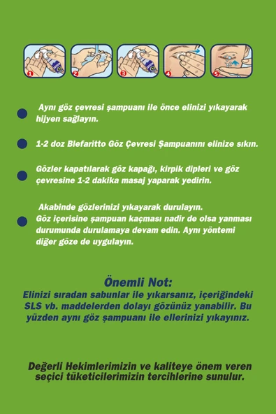 BLEPHARITTO GÖZ ÇEVRESİ ŞAMPUANI 65 ML - 3