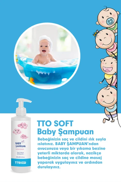 TTO SOFT BEBEK ŞAMPUANI 200 ML - Resim 4