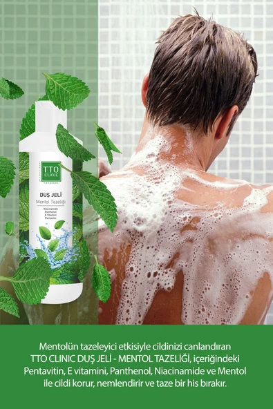 TTO CLINIC Duş Jeli - Mentol Tazeliği 500 ML - Resim 3