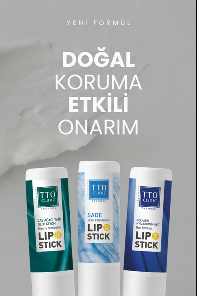 TTO CLINIC Lip Stick - Çay Ağacı Yağı & Glutatyon 15 SPF - 4