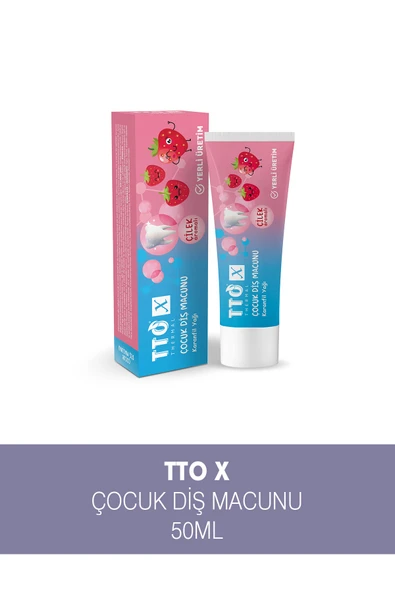 TTO X Çocuk Diş Macunu Çilek Aromalı Karanfil Yağ