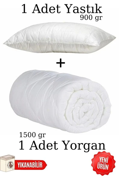 Tek Kişilik Silikon Yorgan + 1 Adet Silikon Yastık