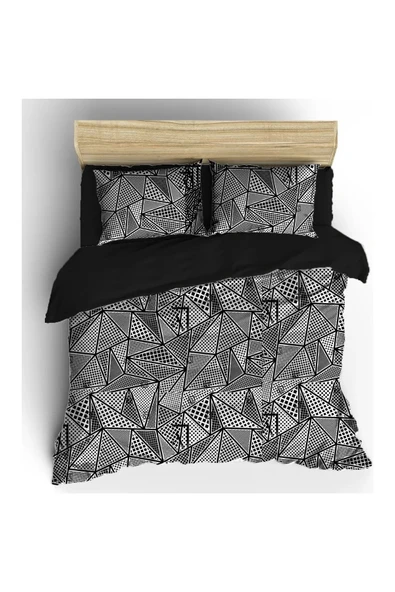 Pamuklu Çift Kişilik Nevresim Seti + Yastık Kılıfı 200x220Cm