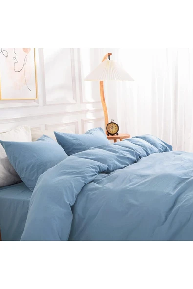 Lastikli Çarşaflı Tek Kişilik Nevresim Takımı - Resim 2