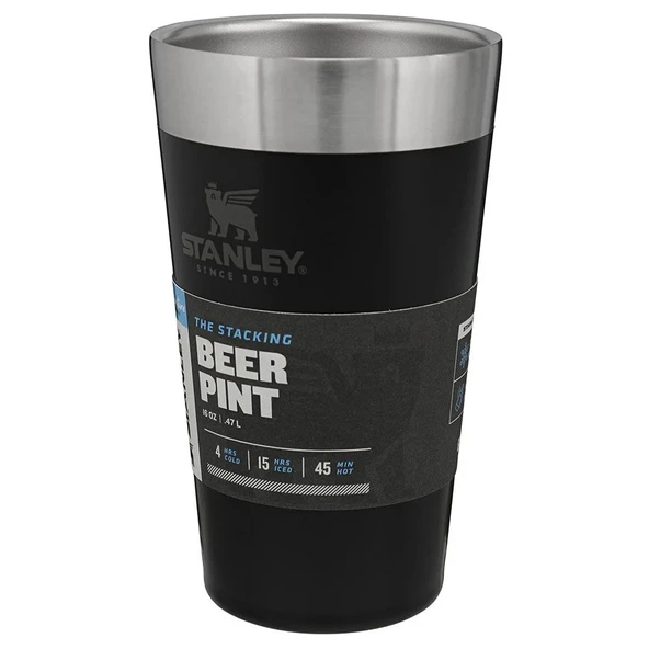 Stanley Adventure Vakumlu Soğuk İçecek Bardağı 0.47 Lt - Matte Black Pebble - 3