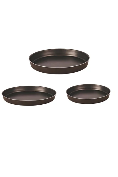 Mehtap Onyx Teflon Tepsi  Seti 34-38-40 cm - 3