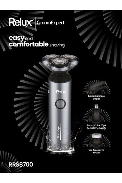 Relux RRS8700 Döner Başlıklı Tıraş Makinesi - 3