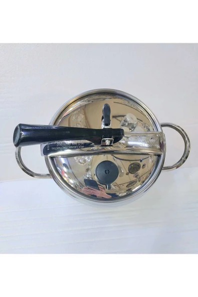 OMS 5110 Silver Silindir Klasik Düdüklü Tencere 9 Litre - 3