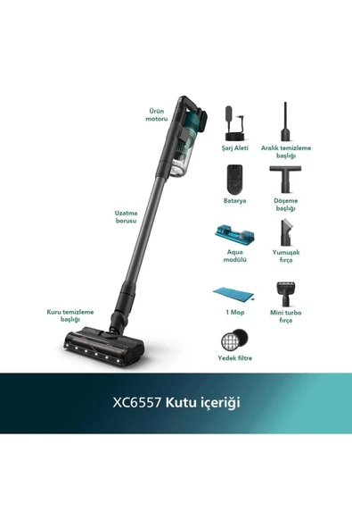 Philips Xc6557/01 Şarjlı Kablosuz Dikey Süpürge - 2