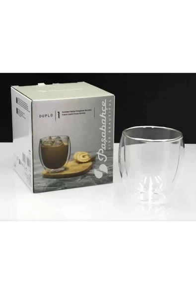 Paşabahçe DUPLO Çift Cidarlı Qingdao Cam Bardak 350cc Q0008 - Resim 2
