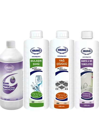 Ersağ Mutfak Temizlik Seti 4lü