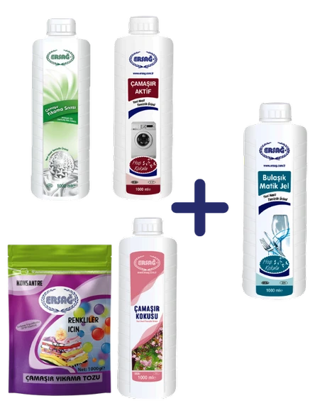 Ersağ 5li Avantaj Çamşır Temizlik Paketi