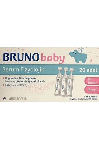 Bruno Baby Serum Fizyolojik 5 ml X 20 Flakon