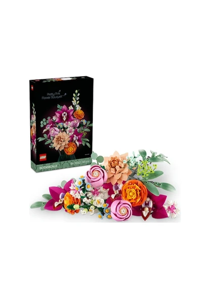 Lego Botanicals Pembe Çiçek Buketi 10342 Lisanslı Ürün