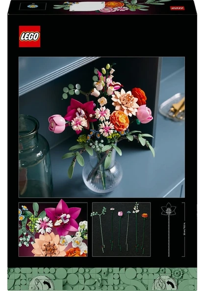 Lego Botanicals Pembe Çiçek Buketi 10342 Lisanslı Ürün - 3