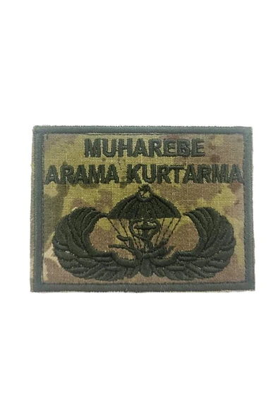 Single Sword MAK Nakış Patch - Muharebe Arama Kurtarma Nakış Arma Peç