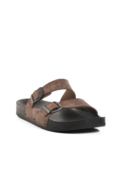 Pierre Cardin Kahve Nubuk Erkek Terlik PC-7241 M - 3