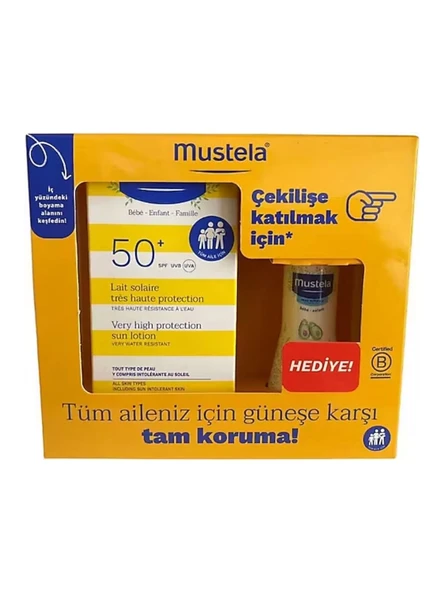Mustela Güneş Losyonu SPF50 100 ml + Mustela Hydra Bebe 50 ml