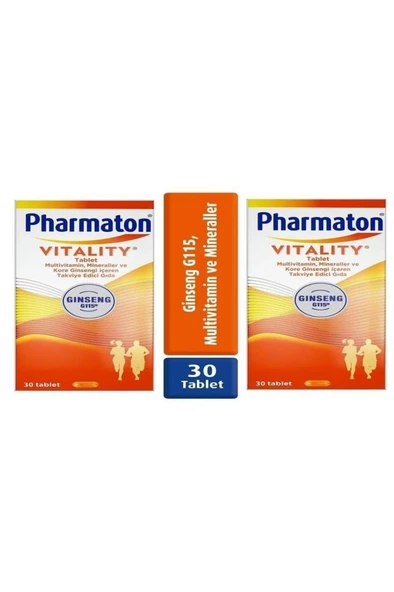 Pharmaton Vitality 30 Tablet Avantajlı 2'li Paket - 2.si  İndirimli ürün görseli 1