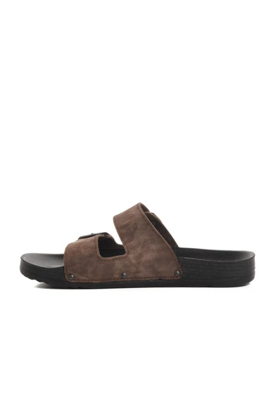 Pierre Cardin Kahve Nubuk Erkek Terlik PC-7241 M - 2
